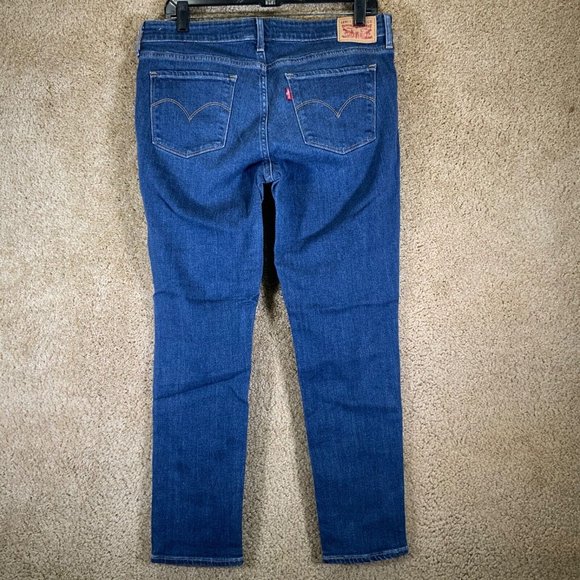 LEVI’S Womens Jeans Size 30 X 25 Skinny 711 Blue Denim Red Tab Stretchy Mid Rise - Picture 1 of 7